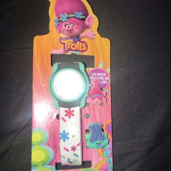 Trolls LCD watch with charms - Picture 1 of 2